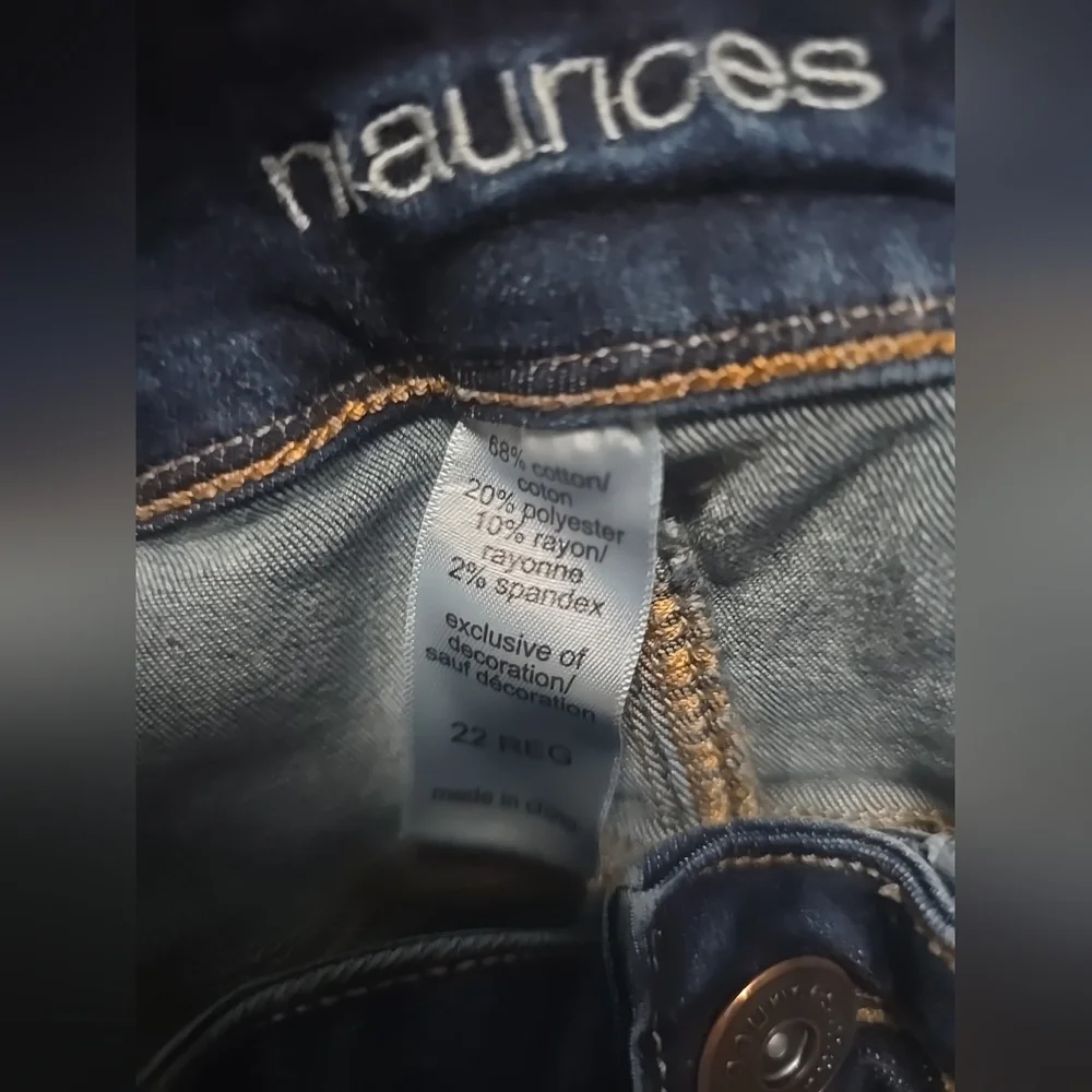 Maurices Dark Blue Skinny Jeans Stretchy Womens Size 22 Reg. - Picture 8 of 15
